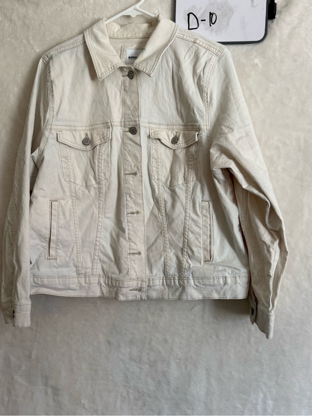 Sonoma Men's Off-White Denim Truck Jacket